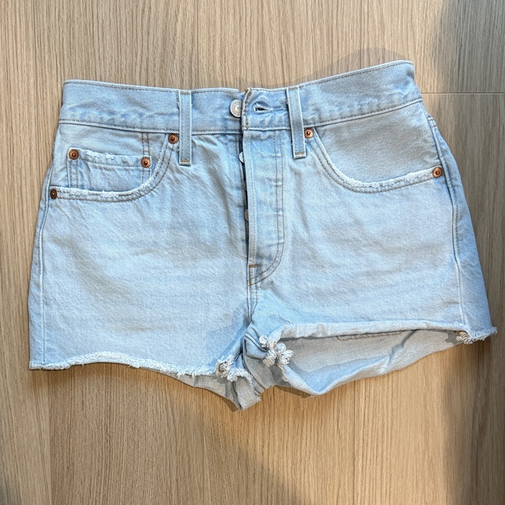 Levi's Light Blue Jean Shorts for Women